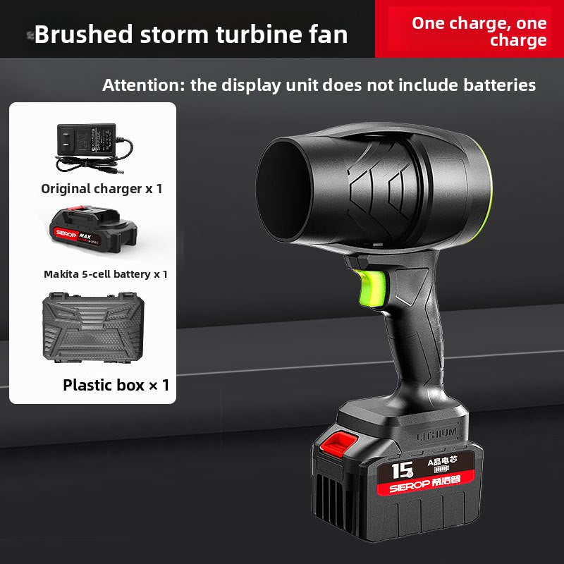 High-power wireless charging turbocharged dust blower