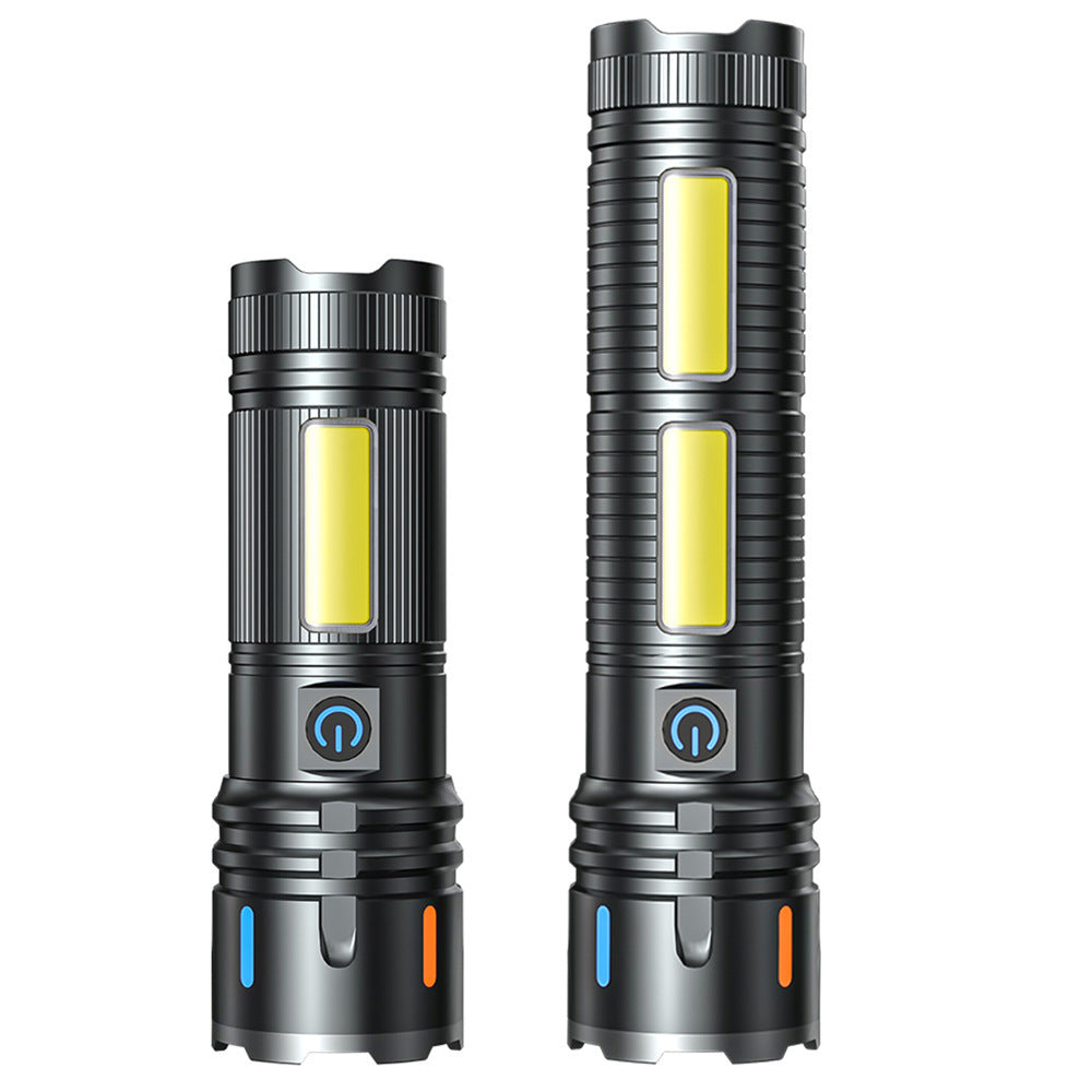 High Power Zoom Flashlight with Digital Display