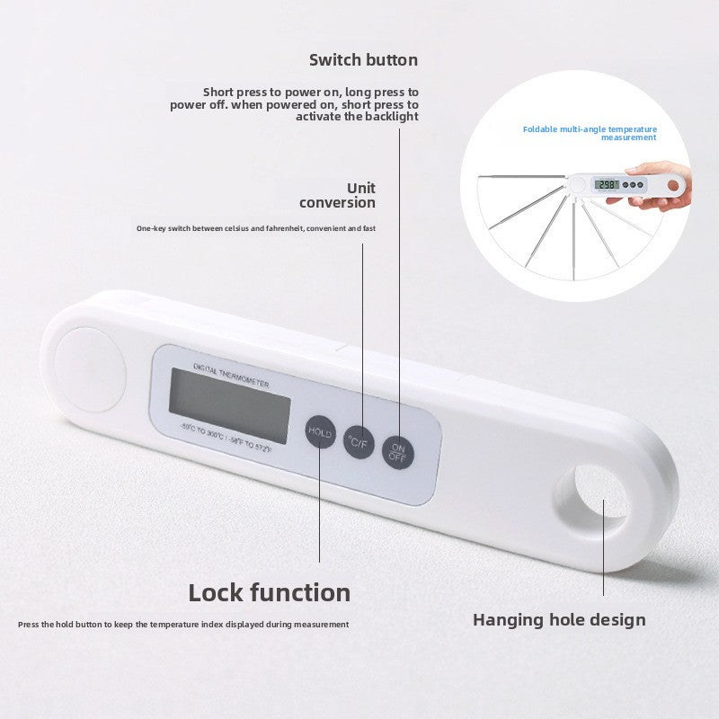 High Precision Folding Digital Food Thermometer