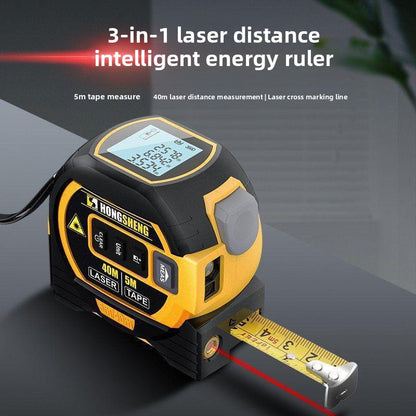 High-precision laser tape measure infrared rangefinder crosshair three-in-one electronic tape measure laser measuring ruler