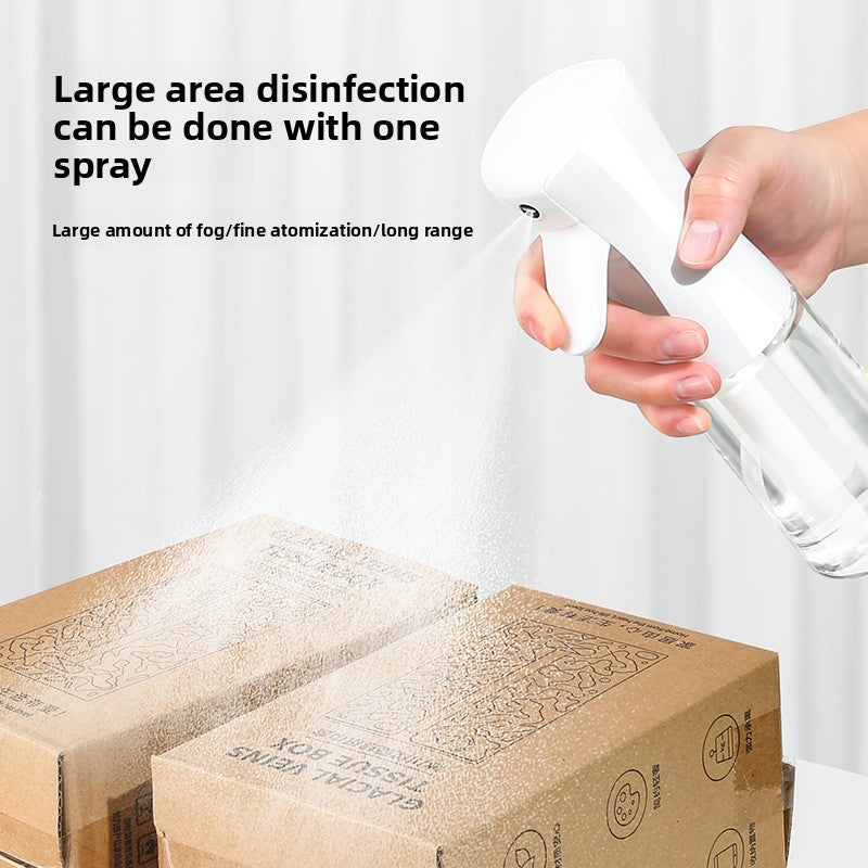 High-Pressure Atomizing Spray Bottle Ultra-Fine Mist Alcohol Disinfection Spray Bottle Press-Type Dispensing Bottle Portable Dispensing Spray Bottle