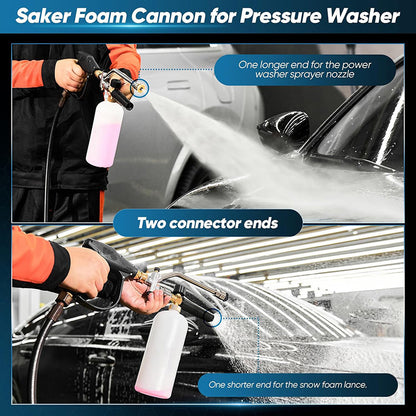 High Pressure Car Wash Water Gun with Foam Nozzle