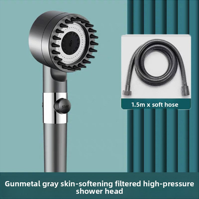 High Pressure Filter Shower Head with Multiple Spray Modes