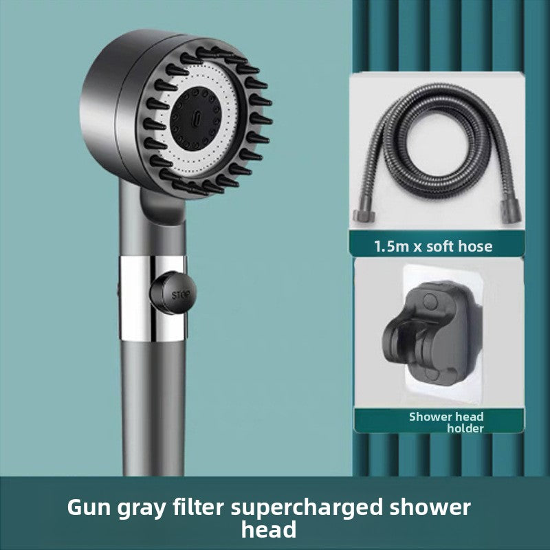 High Pressure Filter Shower Head with Multiple Spray Modes