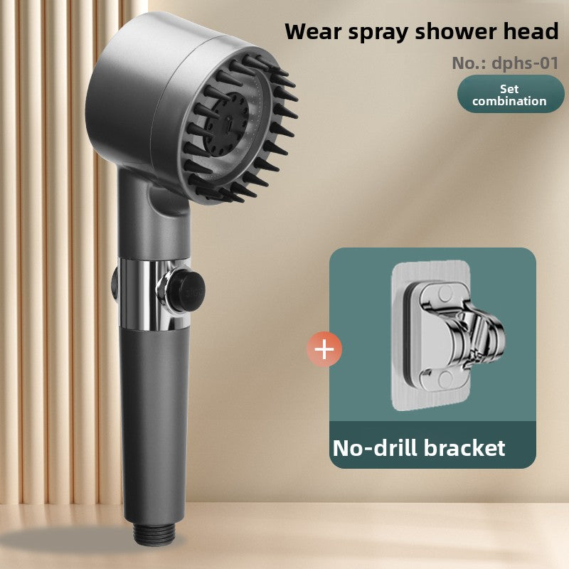 High-Pressure Filter Shower Head with Multiple Spray Modes