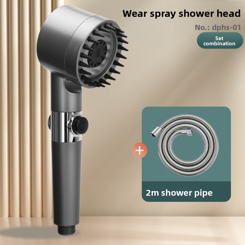 High-Pressure Filter Shower Head with Multiple Spray Modes