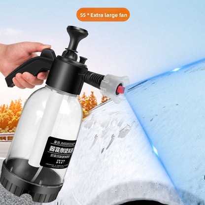 High-pressure foam for car wash liquid in spray bottles
