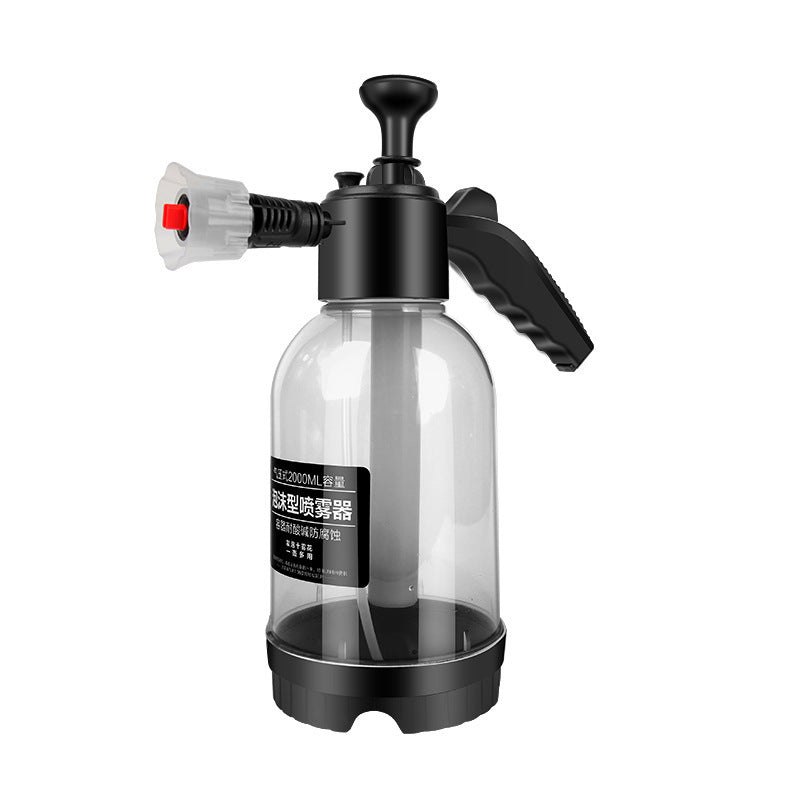 High-pressure foam for car wash liquid in spray bottles
