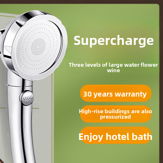 High Pressure Shower Head with Adjustable Spray