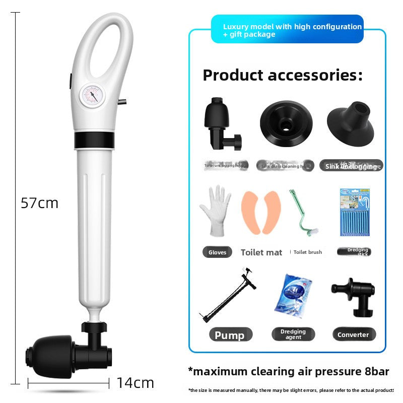 High Pressure Toilet Drain Plunger