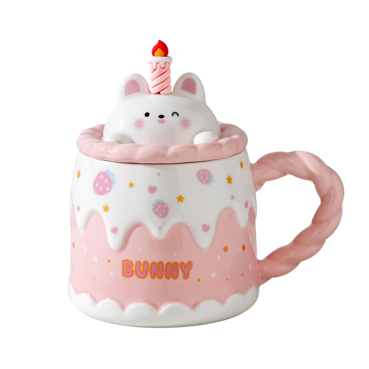 High-quality appearance level ceramic mug with lid
