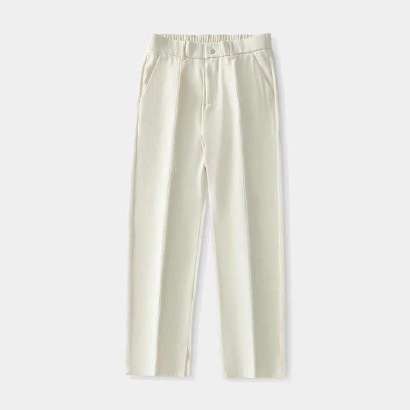 High-quality draped trousers