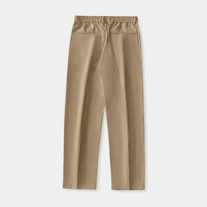 High-quality draped trousers
