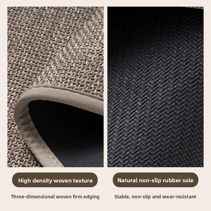 High-quality linen floor mat set for kitchen