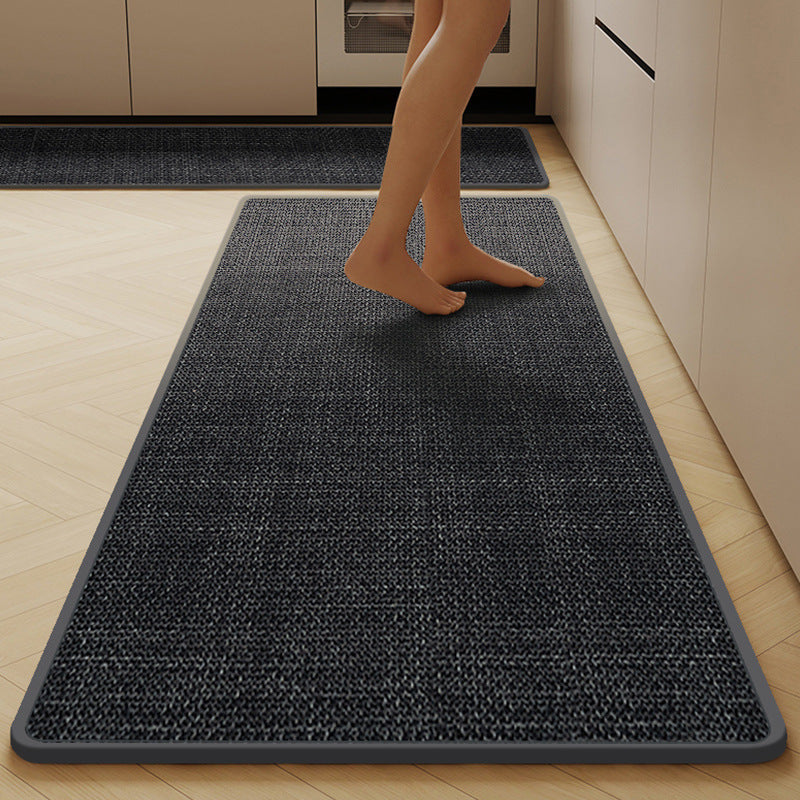 High-quality linen floor mat set for kitchen