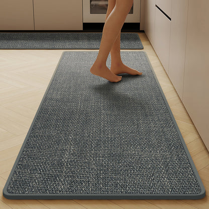 High-quality linen floor mat set for kitchen