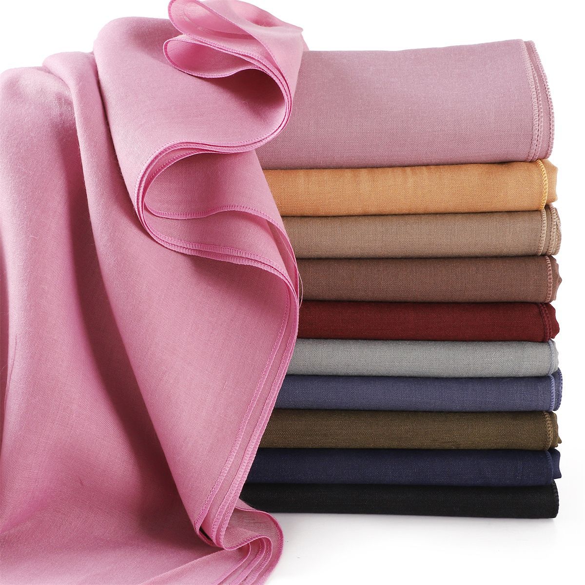 High-Quality Polyester Square Scarf Hijab Shawl
