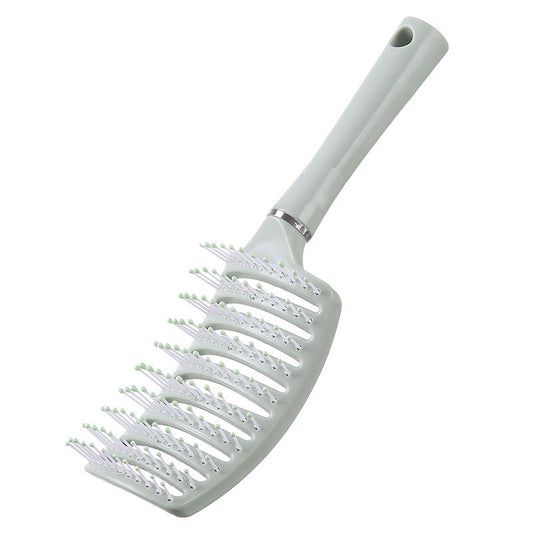 High Skull Top Fluffy Curved Hair Comb with Wide Teeth for Styling and Scalp Massage