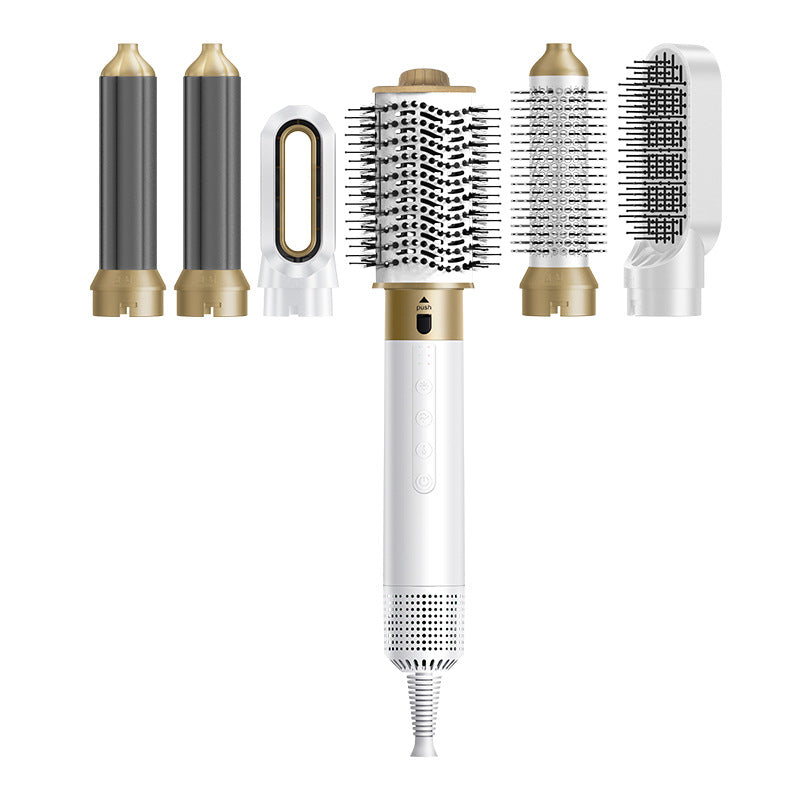 High-speed 6 in 1 hot air comb electric multifunctional curl straight dual-purpose hairstyle fluffy hair comb
