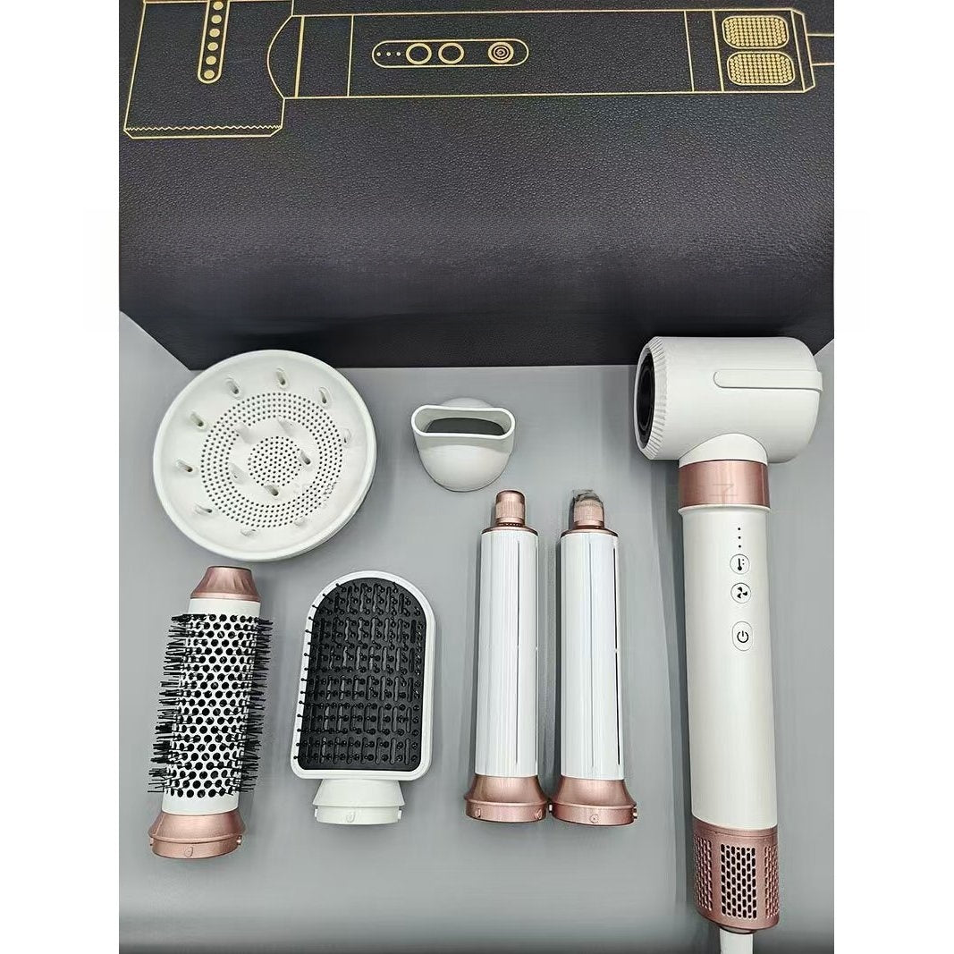 High-speed 7-in-1 hot air curling iron