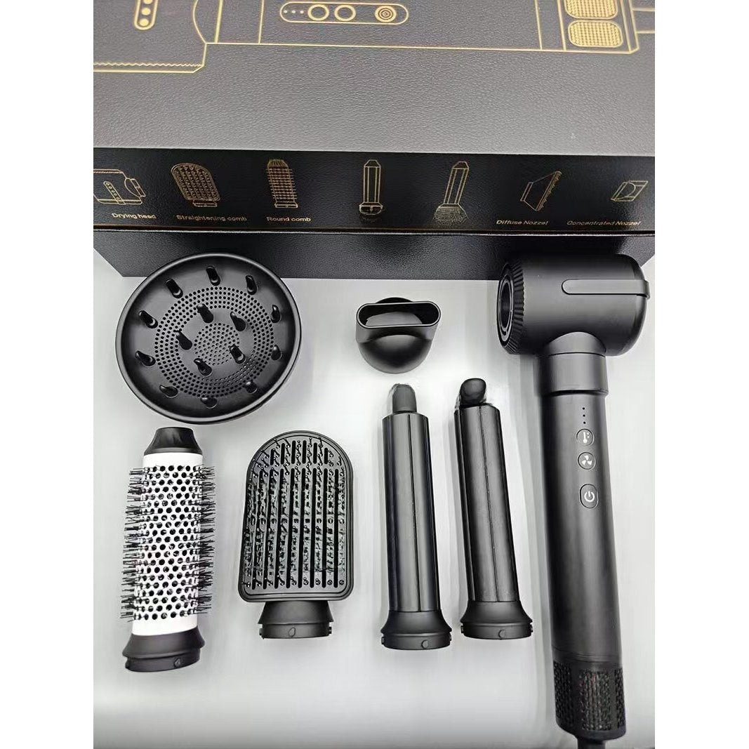 High-speed 7-in-1 hot air curling iron