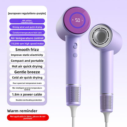 High-speed hair dryer for home use