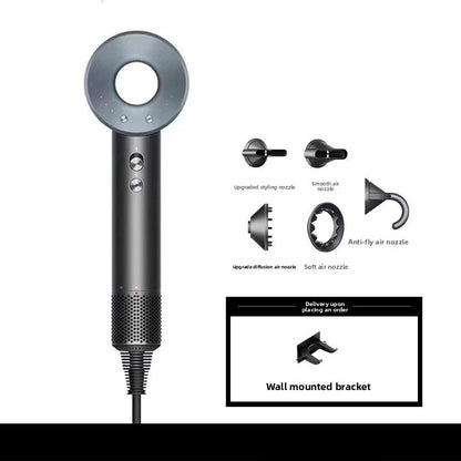 High-speed hair dryer with curling iron