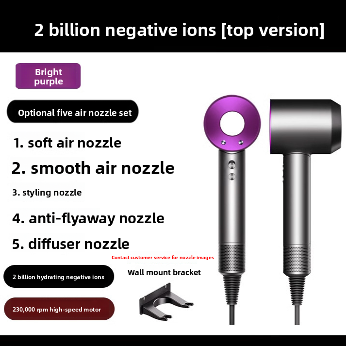 High-Speed Hair Dryer with Negative Ion Technology