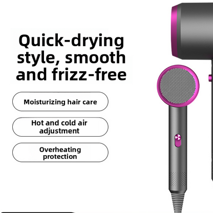 High-speed, high-power hair dryer for home use