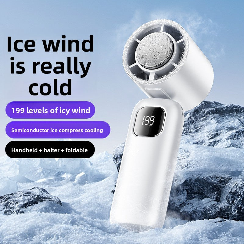 High-Speed Ice-Cooling Handheld Fan