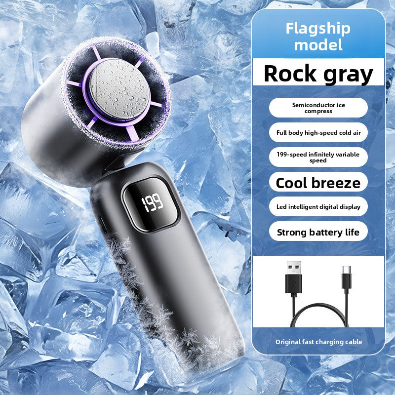 High-Speed Ice-Cooling Handheld Fan