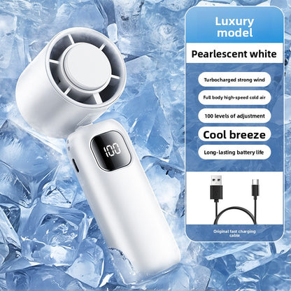 High-Speed Ice-Cooling Handheld Fan