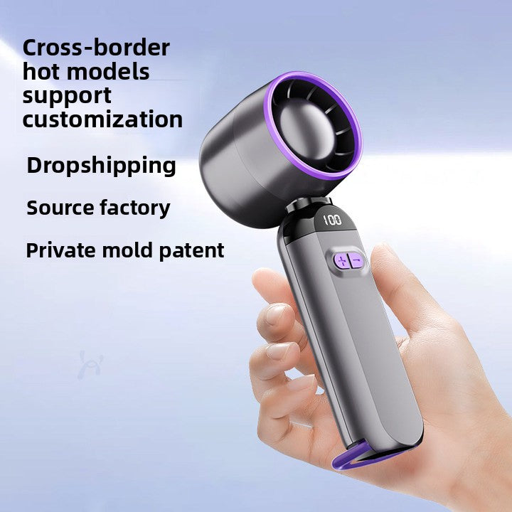 High-speed powerful gust handheld small fan