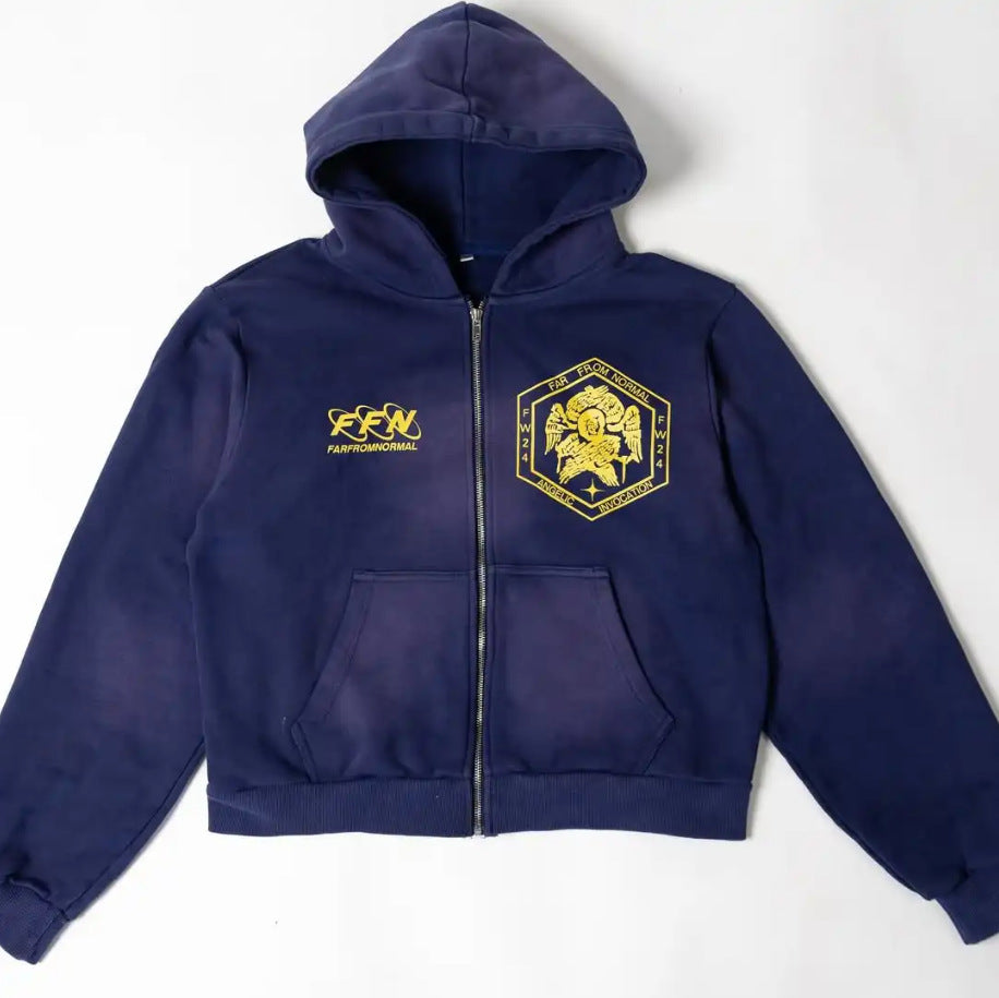 High Street Hooded Cardigan Sweatshirt