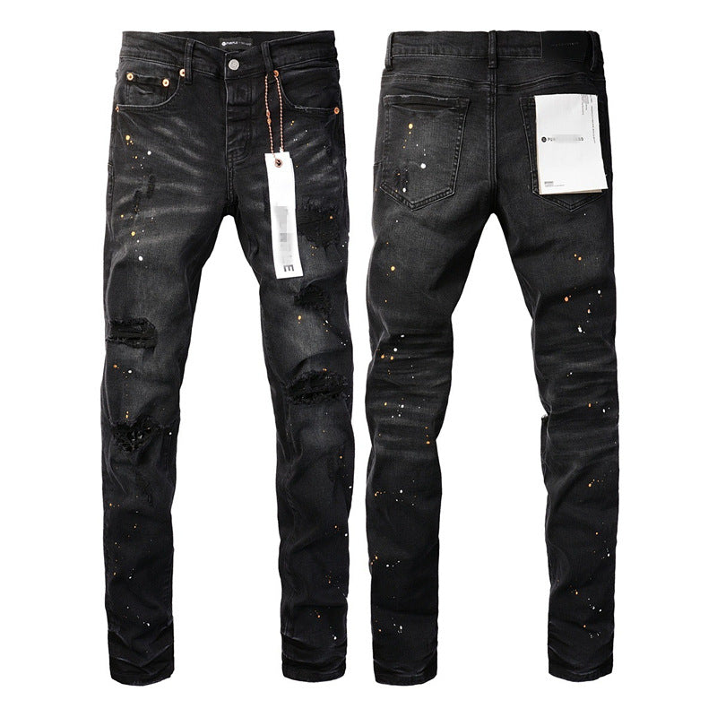 High Street ripped patch jeans