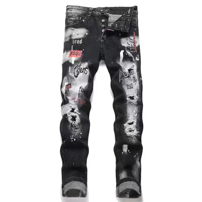 High Street ripped patch jeans