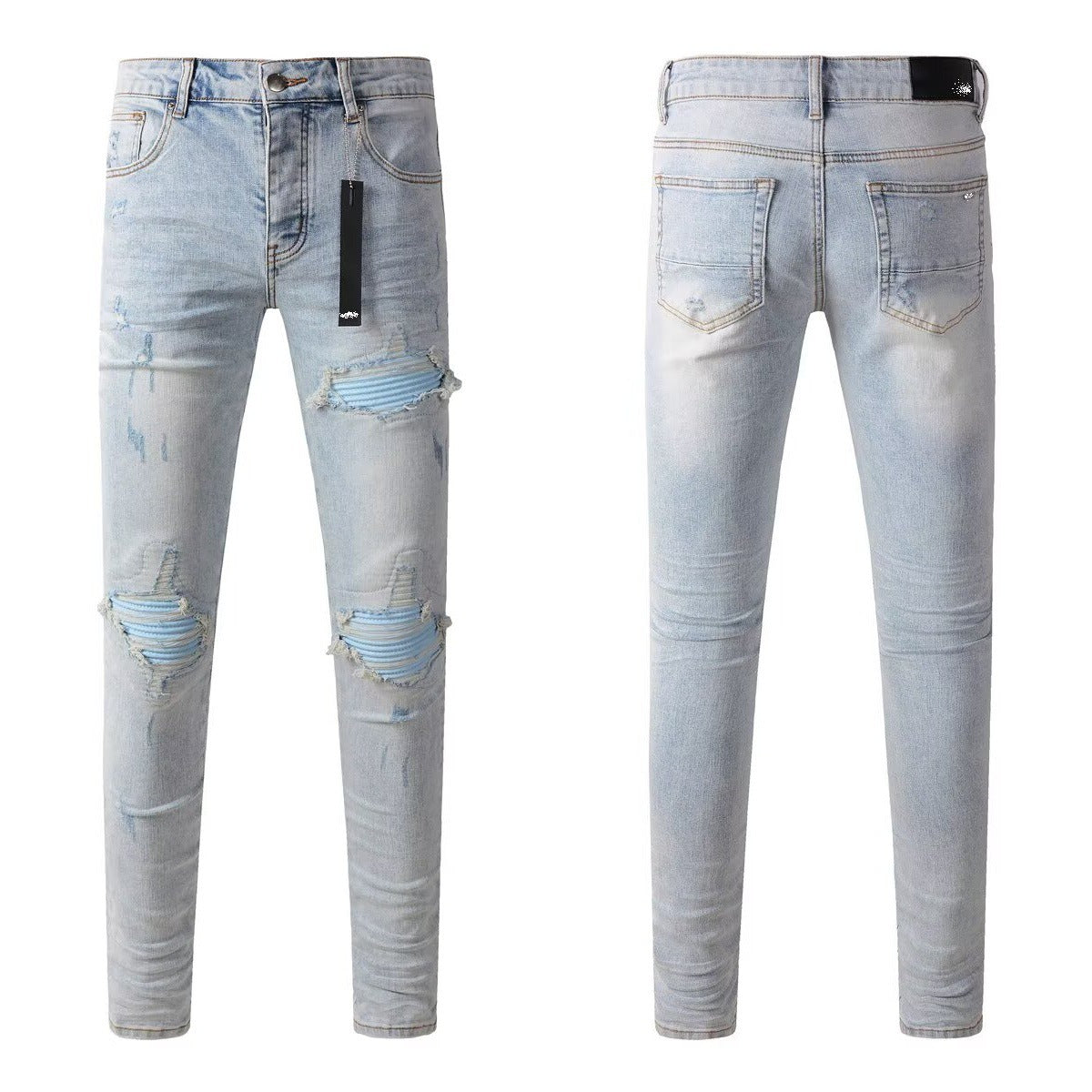 High Street ripped patch jeans