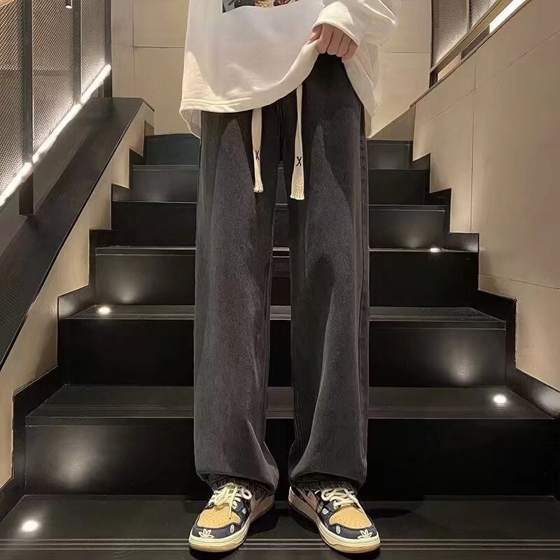 High street stretched-waist jeans