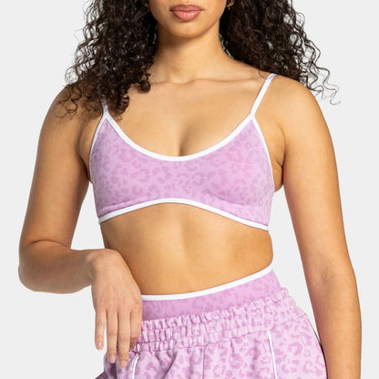 High Support Leopard Print Sports Bra