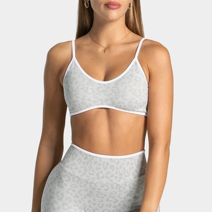 High Support Leopard Print Sports Bra