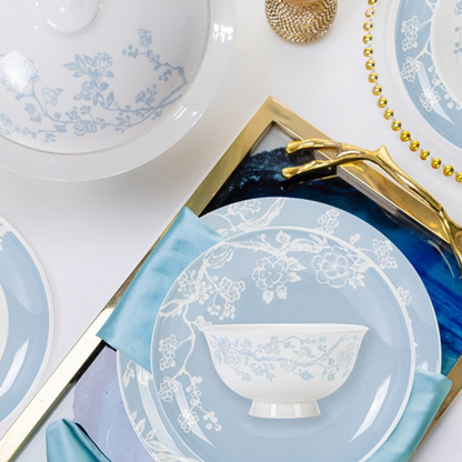 High-temperature porcelain bowl and dish