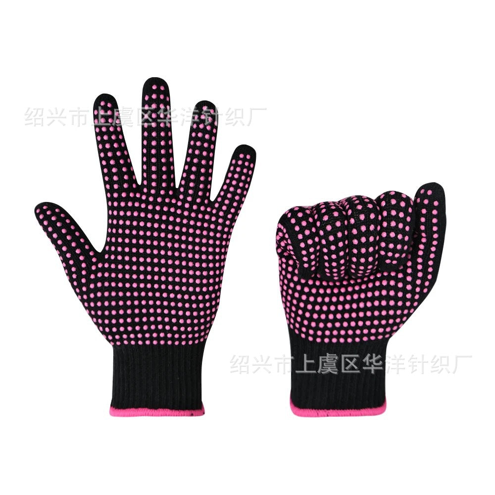 High Temperature Resistant PVC Silicone Hairdressing Gloves