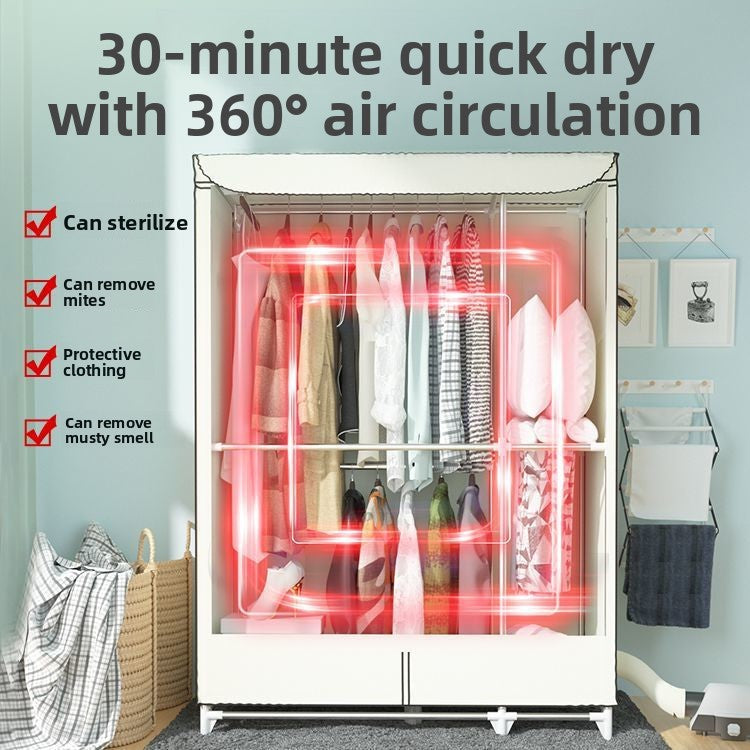 High-temperature sterilization and dust removal clothes dryer
