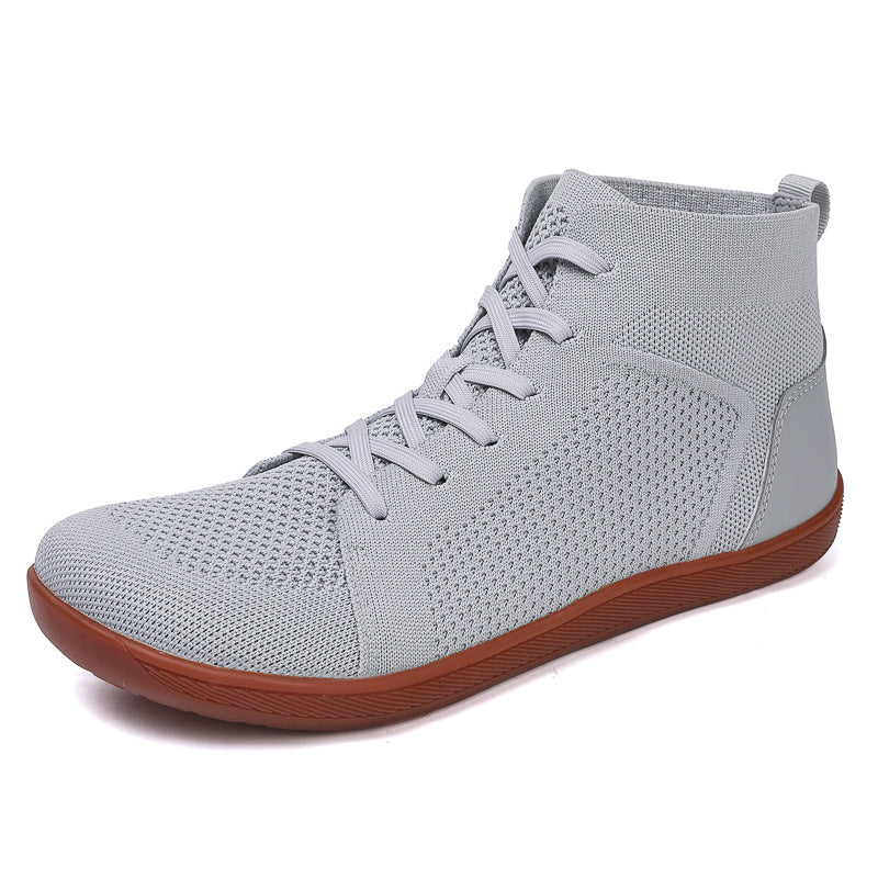 High-top Breathable Anti-slip Wide Toe Casual Fitness Shoes