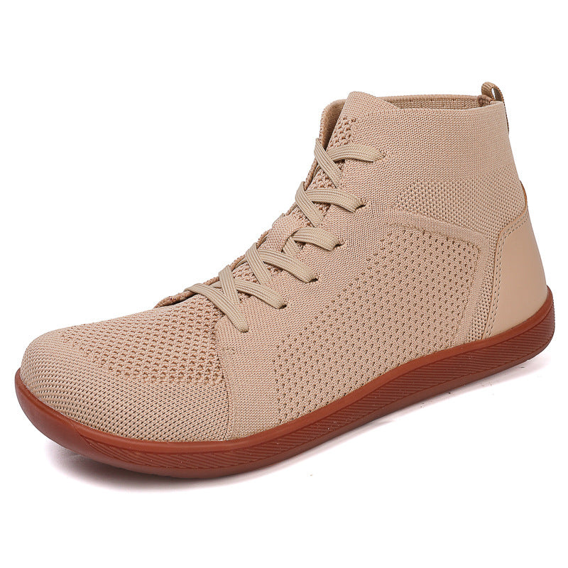 High-top Breathable Anti-slip Wide Toe Casual Fitness Shoes