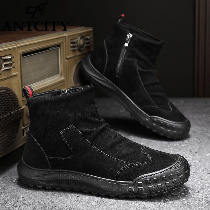 High-top Dr. Martens boots, men's shoes, work shoes