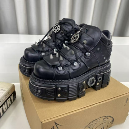 High-top muffin thick-soled shoes