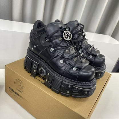 High-top muffin thick-soled shoes