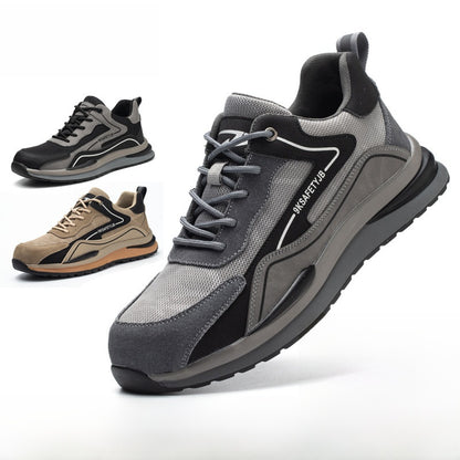 High-Top Safety Work Shoes with Steel Toe Cap