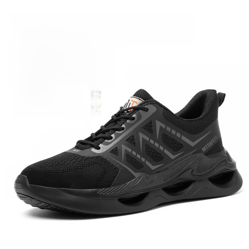 High-Top Safety Work Shoes with Steel Toe Cap